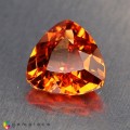 Natural Spessartite garnet 1.12 Carats Mandarin Orange Trilliant  6x3 mm Loose Gemstone - Image 2