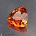 Natural Spessartite garnet 1.12 Carats Mandarin Orange Trilliant  6x3 mm Loose Gemstone - Image 3