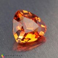 Natural Spessartite garnet 1.12 Carats Mandarin Orange Trilliant  6x3 mm Loose Gemstone - Image 6