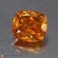 Natural Sphalerite 9.71 Carats Golden Yellow Cushion 12x11 mm Loose Gemstone - Image 2
