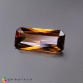 Natural Zircon 3.76 Carats Orange Brown Emerald Radiant 14x6 mm Loose Gemstone - Image 2