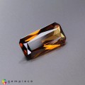 Natural Zircon 3.76 Carats Orange Brown Emerald Radiant 14x6 mm Loose Gemstone - Image 5