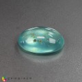 Natural Peru opal 13.86 Carats Baby Sea Blue Green Oval Cabochon 21x16 mm Loose Gemstone - Image 1