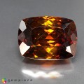 Natural Sphalerite 53.27 Carats Orange Yellow with Red Flashes Cushion 23x17 mm Loose Gemstone - Image 1