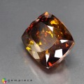 Natural Sphalerite 53.27 Carats Orange Yellow with Red Flashes Cushion 23x17 mm Loose Gemstone - Image 4