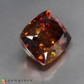 Natural Sphalerite 53.27 Carats Orange Yellow with Red Flashes Cushion 23x17 mm Loose Gemstone - Image 6