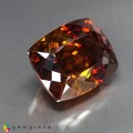 Natural Sphalerite 53.27 Carats Orange Yellow with Red Flashes Cushion 23x17 mm Loose Gemstone - Image 7