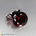 Natural Rhodolite garnet 31.51 Carats Intense Reddish Pink Oval 17x14 mm Loose Gemstone - Image 2