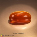 Natural Opal cats eye 9.78 Carats Orange Oval Cabochon 19x9 mm Loose Gemstone - Image 2