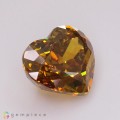 Natural Sphalerite 22.97 Carats Golden Yellow Heart  19x15 mm Loose Gemstone - Image 6