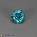 Natural Apatite 1.55 Carats Paraiba Blue Green Round 7x5 mm Loose Gemstone - Image 1