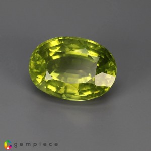 peridot  7.08cts - 14x10mm