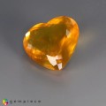 Natural Opal 21.93 Carats Canary Yellow Heart  22x21 mm Loose Gemstone - Image 2