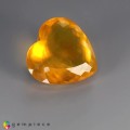 Natural Opal 21.93 Carats Canary Yellow Heart  22x21 mm Loose Gemstone - Image 6