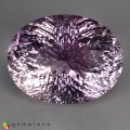Natural Lavender quartz 87.53 Carats Lavender Oval Concave 34x26 mm Loose Gemstone - Image 2