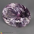 Natural Lavender quartz 87.53 Carats Lavender Oval Concave 34x26 mm Loose Gemstone - Image 3