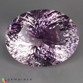 Natural Lavender quartz 87.53 Carats Lavender Oval Concave 34x26 mm Loose Gemstone - Image 7