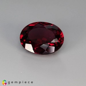 rhodolite garnet  10.36cts - 15x13mm