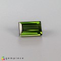 Natural Tourmaline 3.83 Carats Forest Green Baguette 11x7 mm Loose Gemstone - Image 1