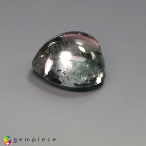 two tone tourmaline  15.24cts - 15x15mm two tone tourmaline  15.24cts - 15x15mm