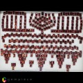 Natural Spessartite garnet 388.01 Carats Orange Red Emerald 7x5 mm Loose Gemstone - Image 2