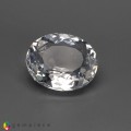 Natural Scapolite 3.44 Carats White Oval 12x10 mm Loose Gemstone - Image 1