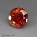 Natural Sphalerite 8.58 Carats Fire Orange Round 11x9 mm Loose Gemstone - Image 2
