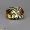 Natural Tourmaline 7.17 Carats Honey Green Cushion 15x11 mm Loose Gemstone - Image 1