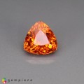 Natural Spessartite garnet 2.02 Carats Mandarin Orange Trilliant  7x5 mm Loose Gemstone - Image 1