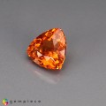 Natural Spessartite garnet 2.02 Carats Mandarin Orange Trilliant  7x5 mm Loose Gemstone - Image 3