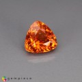 Natural Spessartite garnet 2.02 Carats Mandarin Orange Trilliant  7x5 mm Loose Gemstone - Image 7
