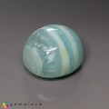 Natural Peru opal 17.59 Carats Ice Blue Oval Cabochon 17x15 mm Loose Gemstone - Image 4