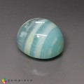 Natural Peru opal 17.59 Carats Ice Blue Oval Cabochon 17x15 mm Loose Gemstone - Image 6