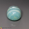 Natural Peru opal 17.59 Carats Ice Blue Oval Cabochon 17x15 mm Loose Gemstone - Image 7