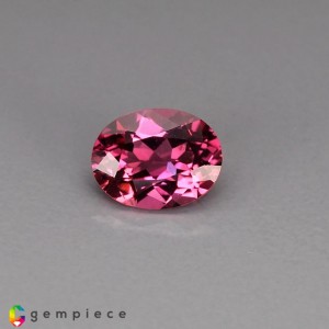 Purplish pink natural rubellite oval shaped   1cts - 7x6mm Purplish pink natural rubellite oval shaped   1cts - 7x6mm