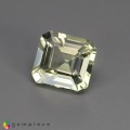 Natural Amblygonite 1.17 Carats Light Yellow Green Emerald Cut 7x6 mm Loose Gemstone - Image 3