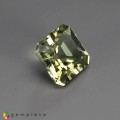 Natural Amblygonite 1.17 Carats Light Yellow Green Emerald Cut 7x6 mm Loose Gemstone - Image 5