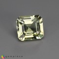 Natural Amblygonite 1.17 Carats Light Yellow Green Emerald Cut 7x6 mm Loose Gemstone - Image 7