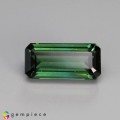 Natural Tourmaline 3.04 Carats Forest Green Emerald Cut 12x6 mm Loose Gemstone - Image 1