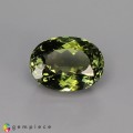 Natural Tourmaline 5.26 Carats Olive Green Oval 12x9 mm Loose Gemstone - Image 1