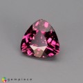 Natural Malaya garnet 0.91 Carats Purplish Pink Trilliant  6x4 mm Loose Gemstone - Image 2