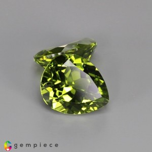 peridot pair  9.94cts - 12x10mm