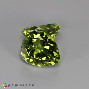 peridot pair  9.94cts - 12x10mm