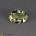 Natural Amblygonite 1.59 Carats Yellowish Green Oval 9x7 mm Loose Gemstone - Image 1