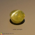 Natural Chrysoberyl cats eye 2.14 Carats Yellow Oval Cabochon 7x6 mm Loose Gemstone - Image 3