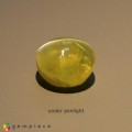 Natural Chrysoberyl cats eye 2.14 Carats Yellow Oval Cabochon 7x6 mm Loose Gemstone - Image 4
