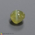 Natural Chrysoberyl cats eye 2.14 Carats Yellow Oval Cabochon 7x6 mm Loose Gemstone - Image 2