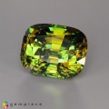 Natural Sphene 47.10 Carats Fine Green with Red Flashes Cushion 23x19 mm Loose Gemstone - Image 7