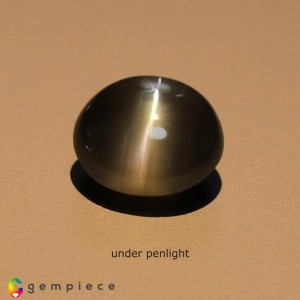 Green to light purple pink natural alexandrite cats eye oval cabochon  2.55cts - 8x7mm Green to light purple pink natural alexandrite cats eye oval cabochon  2.55cts - 8x7mm