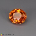 Natural Spessartite garnet 2.39 Carats Mandarin Orange Oval 8x7 mm Loose Gemstone - Image 2